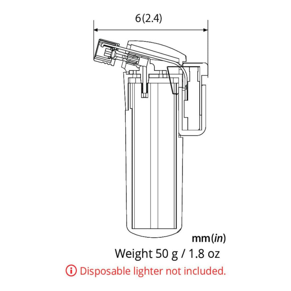 SOTO Pocket Blow Torch dimensions