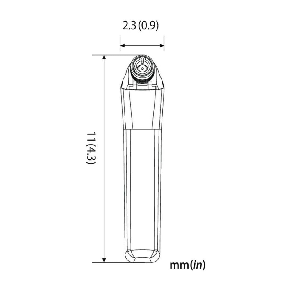 SOTO Pocket Blow Torch dimensions drawing