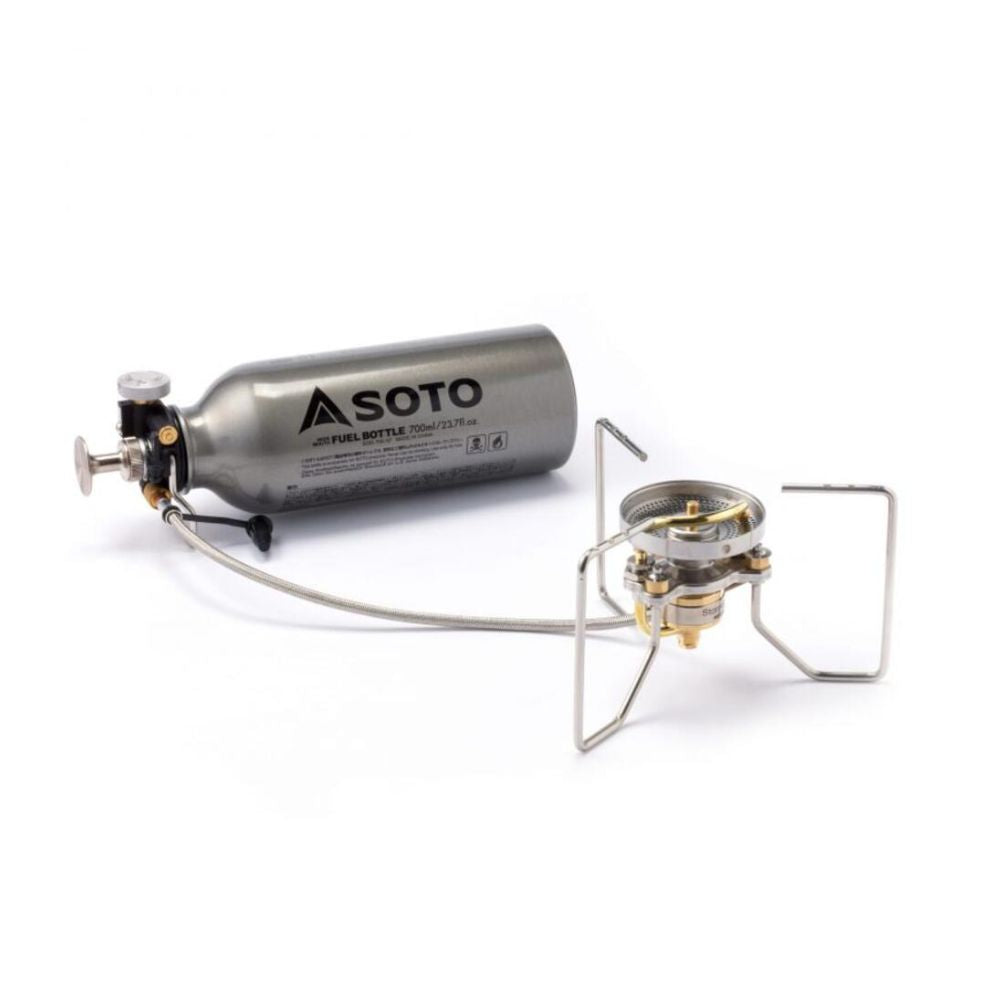 SOTO StormBreaker Multifuel Expedition Stove with Fuel Bottle silver bottle