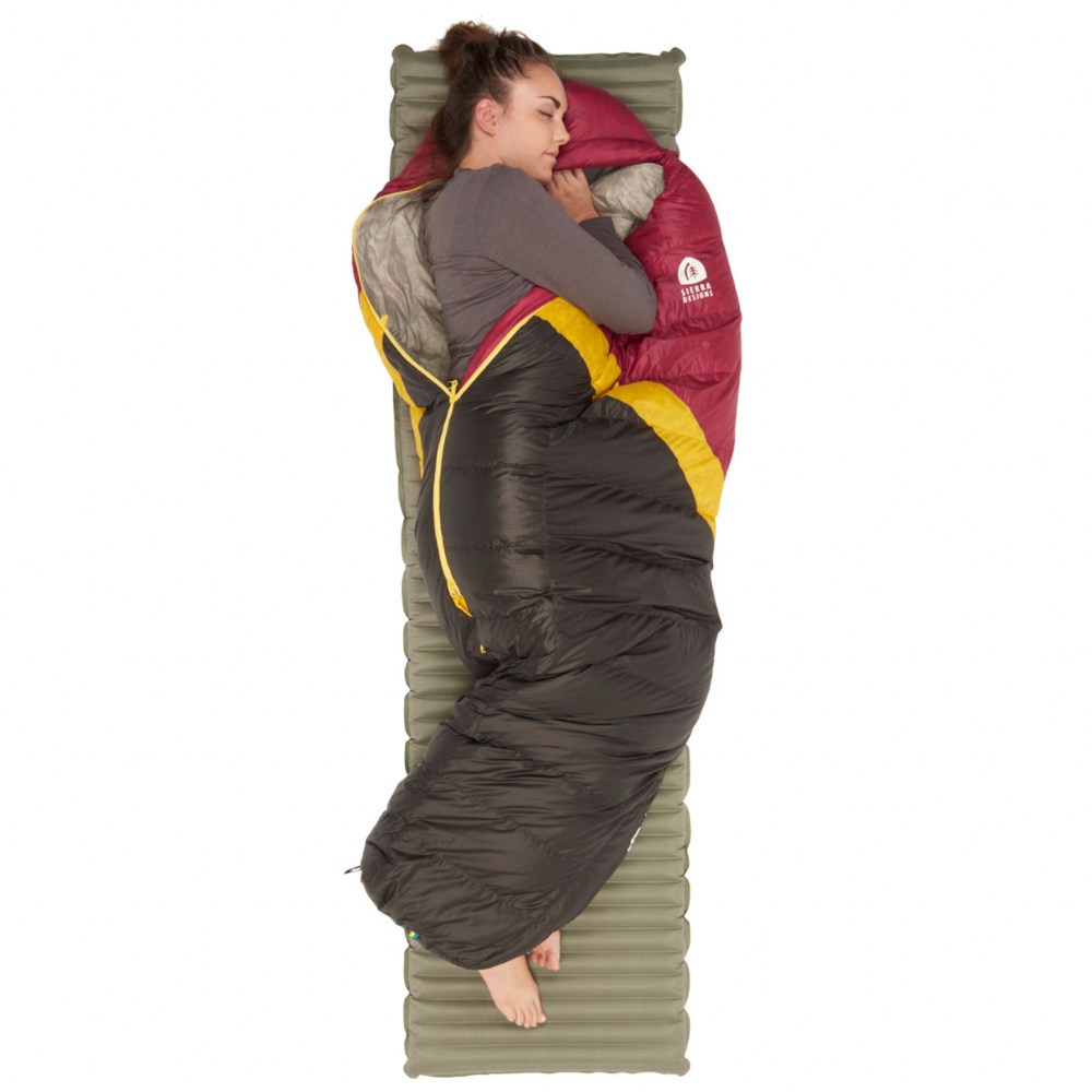Sierra Design Womens Nitro 800 20 Degree Down Sleeping Bag side sleeper