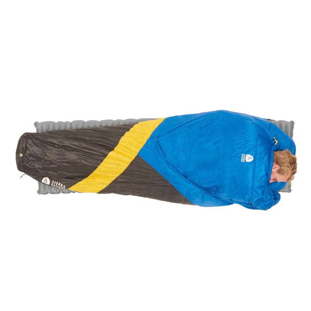 Sierra Designs Cloud 800 35 Degree Down Sleeping Bag (Regular/Long) sleeping sideways