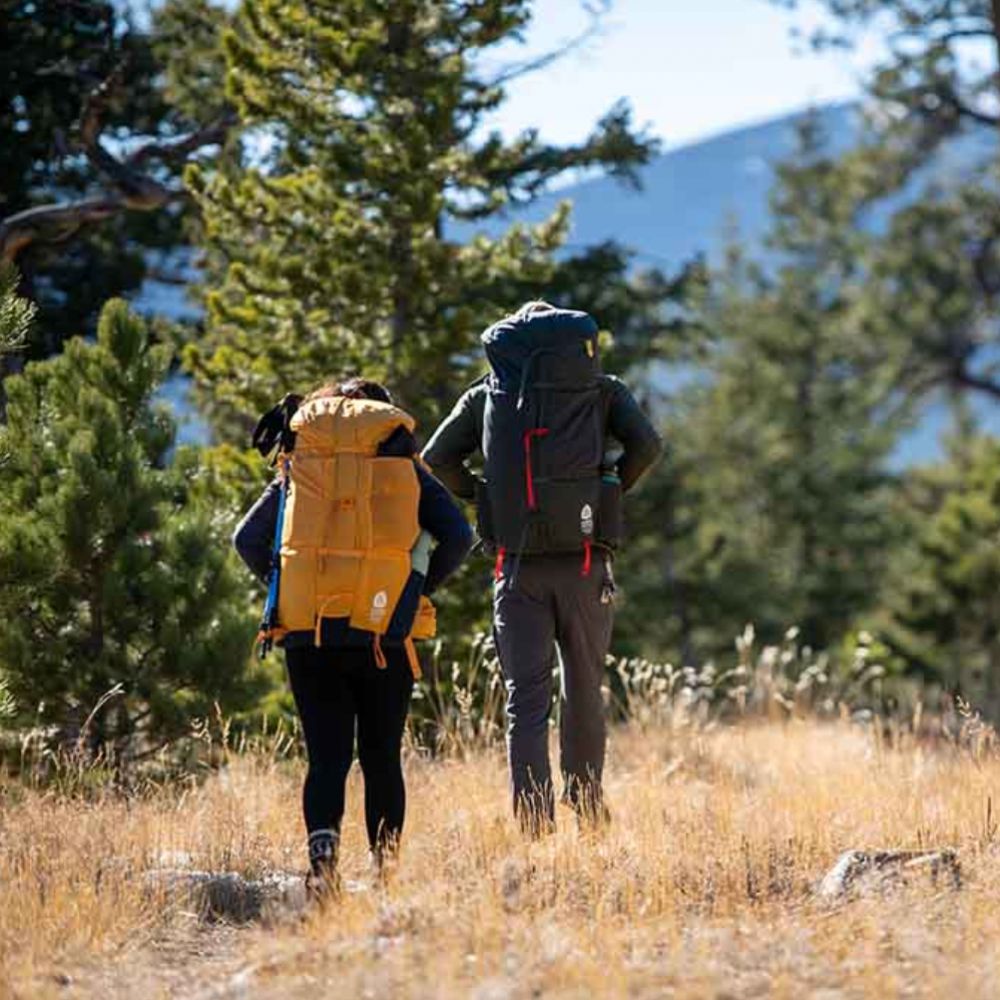 Sierra Designs Flex Capacitor 40-60L Backpack (Peat - M/L Version) in the field