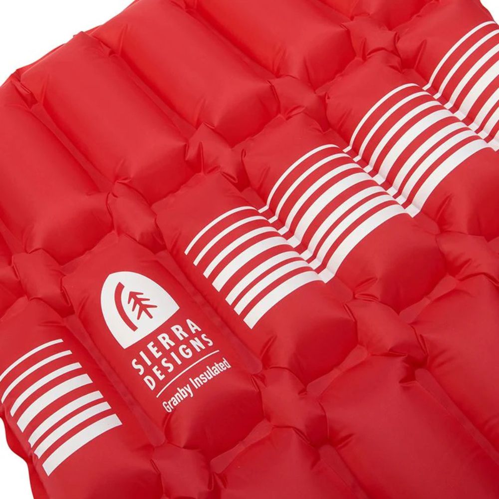 Sierra Designs Granby Insulated Sleeping Pad (Red) close up