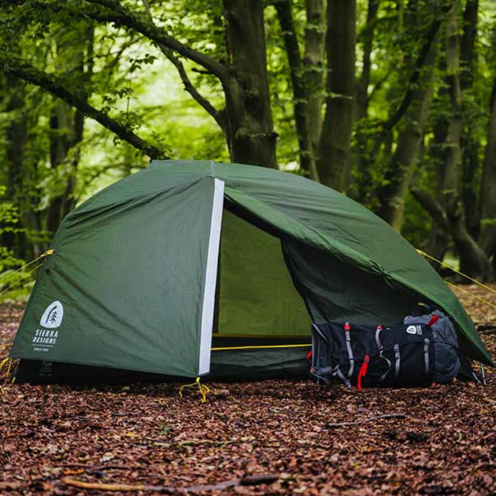 Sierra Designs Meteor 3000 4-Person Backpacking Tent in forest