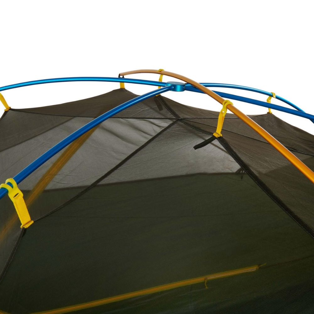 Sierra Designs Meteor Lite 3000 3-Person Backpacking Tent poles over top