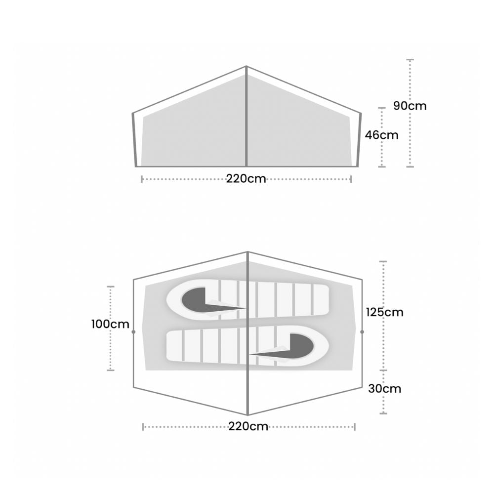 Terra Nova Laser Lite 2 Tent size specification