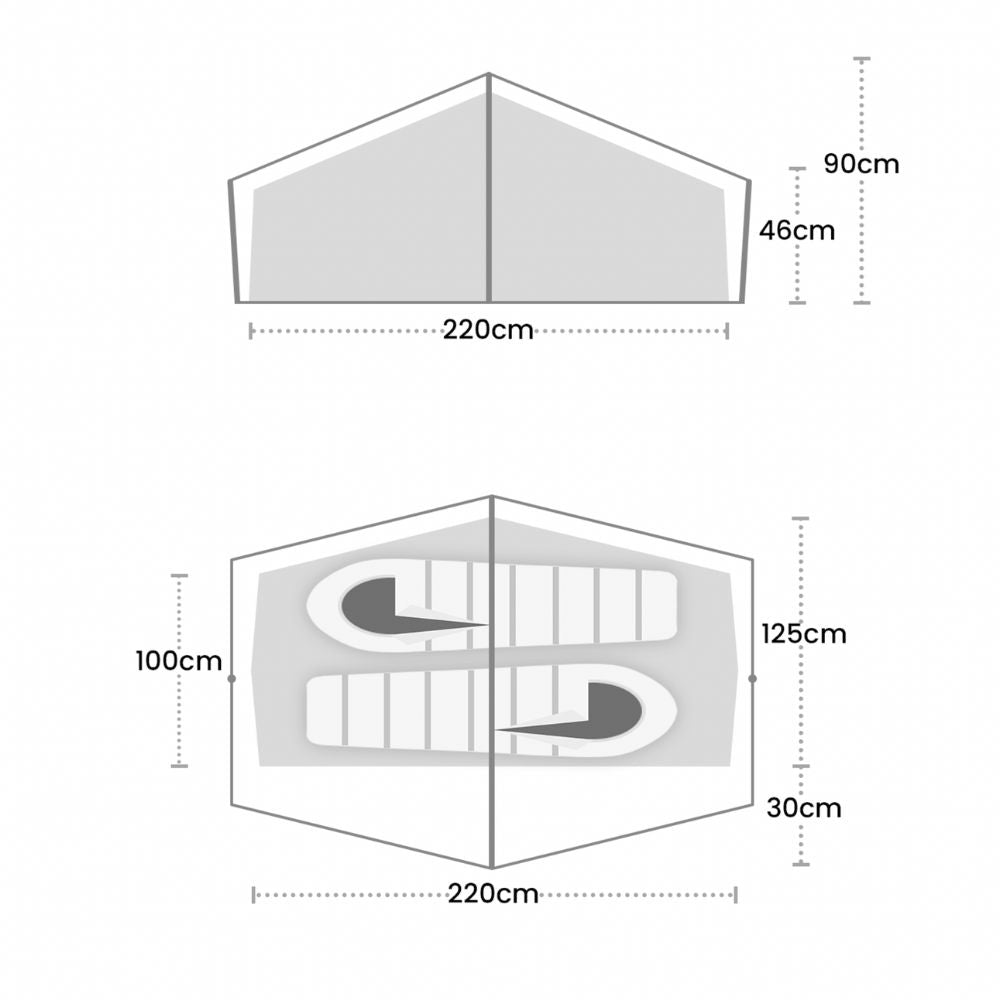 Terra Nova Laser Lite AS Tent size specification