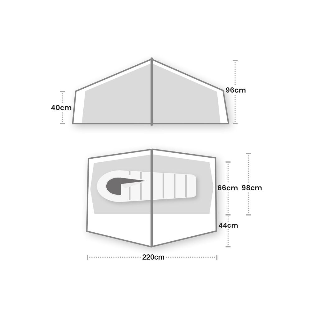 Wild Country Halny Elite 1 Tent size specification