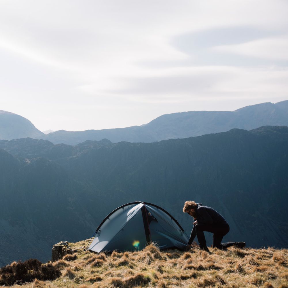 Wild Country Helm Elite 1 Tent being pitched