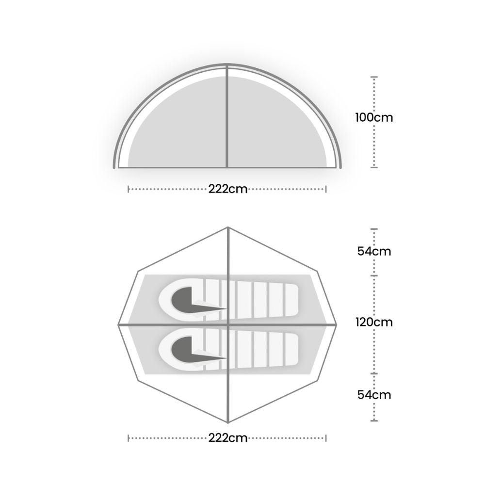 Wild Country Helm Elite 2 Tent size specification