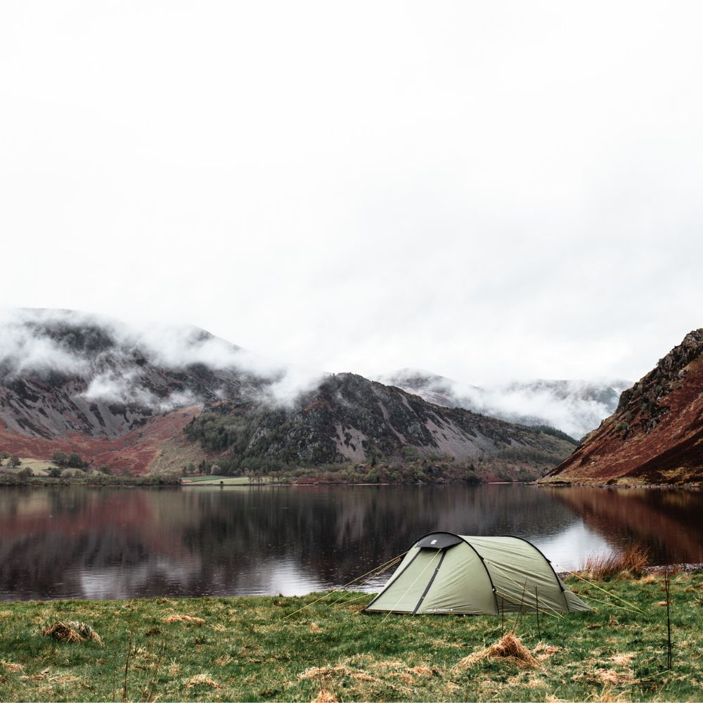 Wild Country Hoolie Compact 2 Tent pitched next to lake