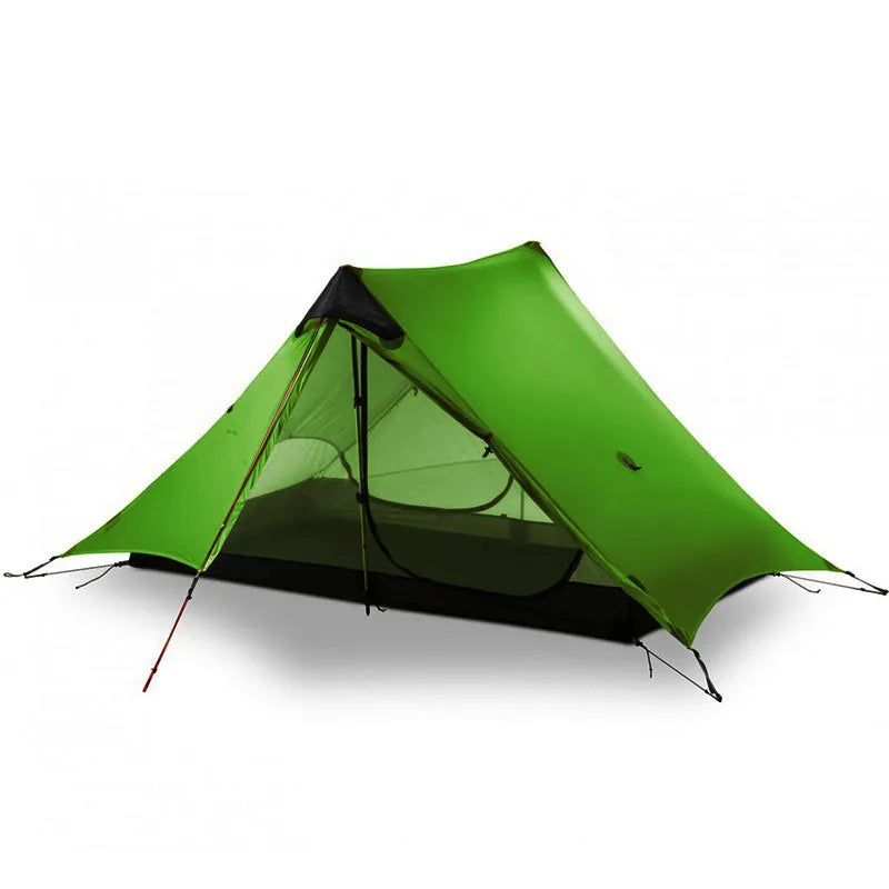 FLAME’S CREED Lanshan 2 Person Ultralight Backpacking Tent (Green, 15D)