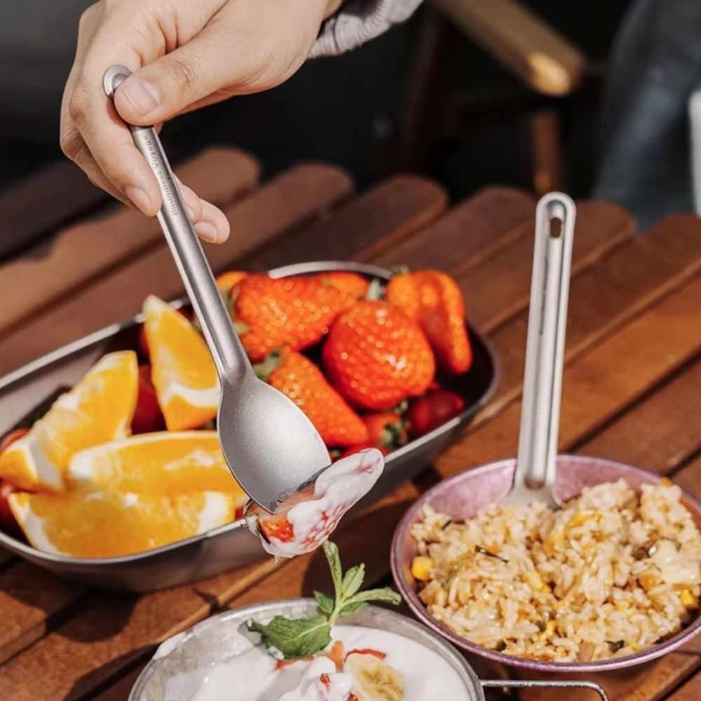 Boundless Voyage Titanium Cutlery Spoon and Spork Set 3