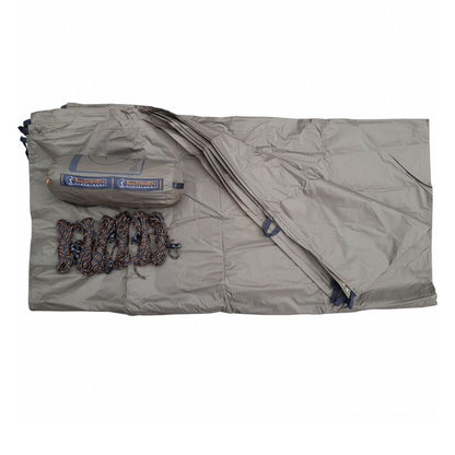 Bushmen 3×3m Ultralight Tarp (Dark Olive) stock image