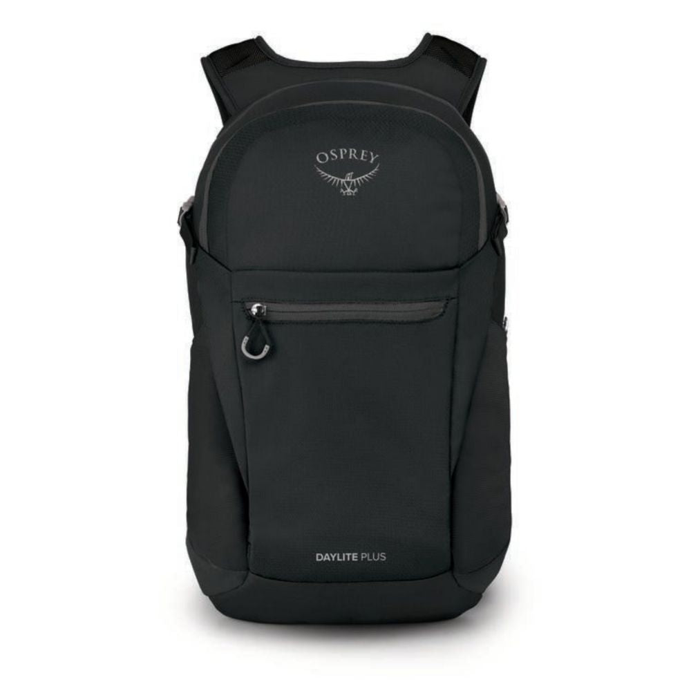 Black Osprey backpack on a white background