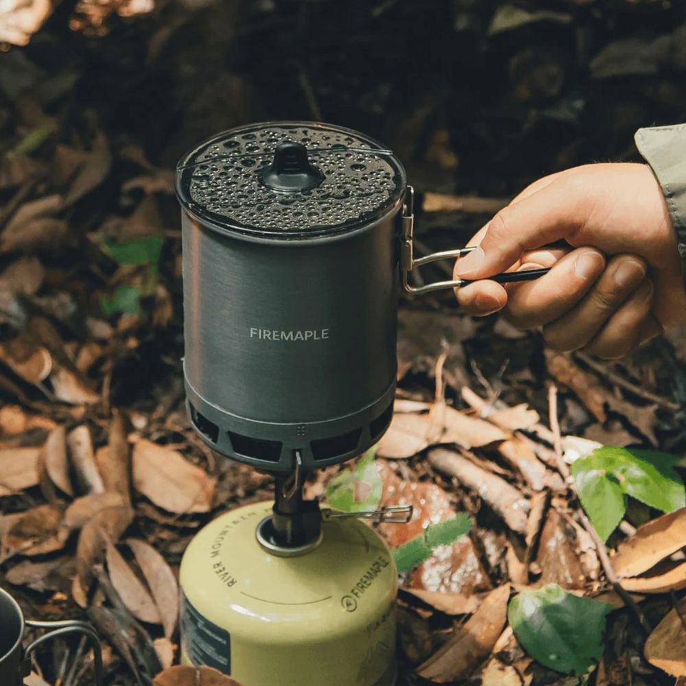 Firemaple G3 Petrel Ultralight Pot with Heat Exchanger 600ml on gas stove