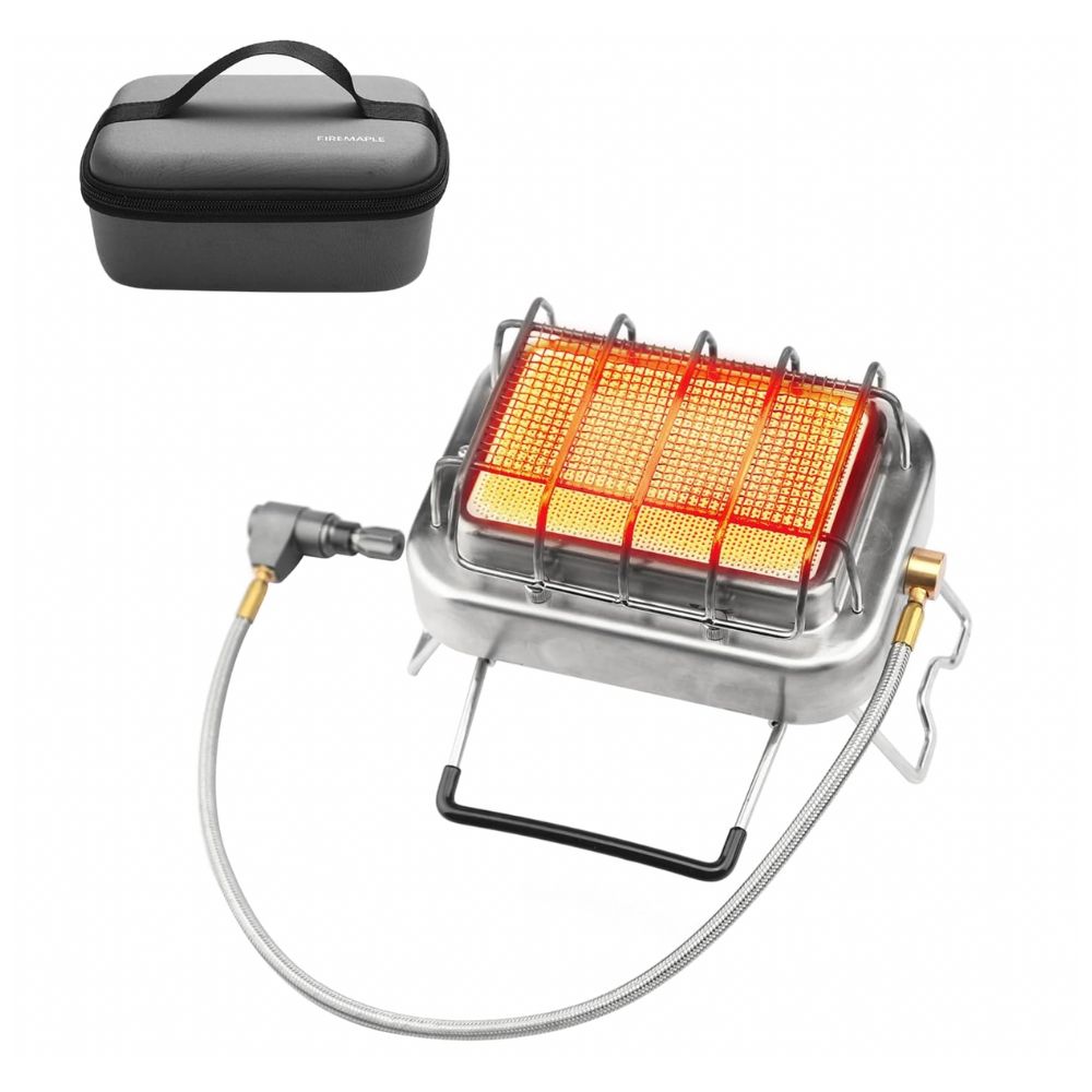 Firemaple Sunflower Gas Camping Stove And Heater with carry case