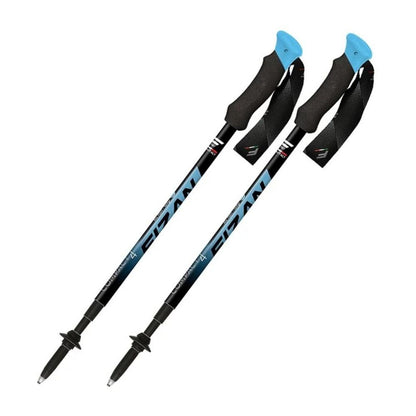 Fizan Compact 4 Trekking Poles (Blue/Pair) stock image