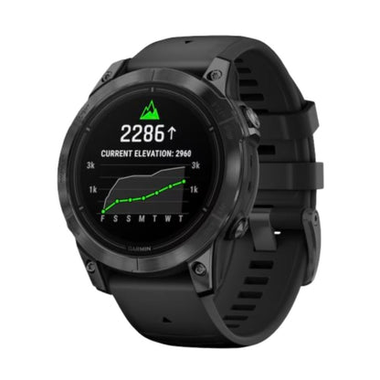 Garmin Epix Pro (Gen 2) Men's 47mm Black Strap Smartwatch elevation screen