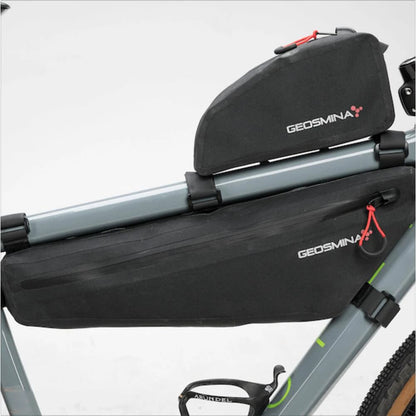 Geosmina Medium Gravel Frame Bag on bike