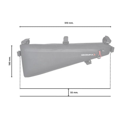 Geosmina Large MTB Frame Bag  dimensions