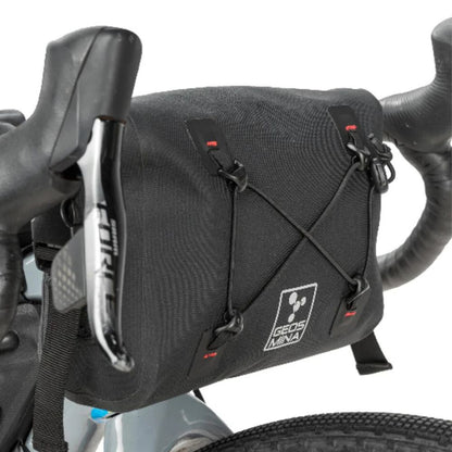 Geosmina Small Handlebar Bag on front of bike
