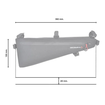 Geosmina Small MTB Frame Bag dimensions 