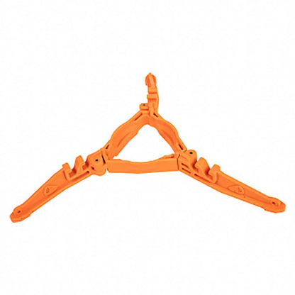 Orange metal tool on a white background