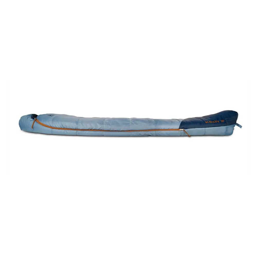 Inflatable kayak with blue cover on a white background