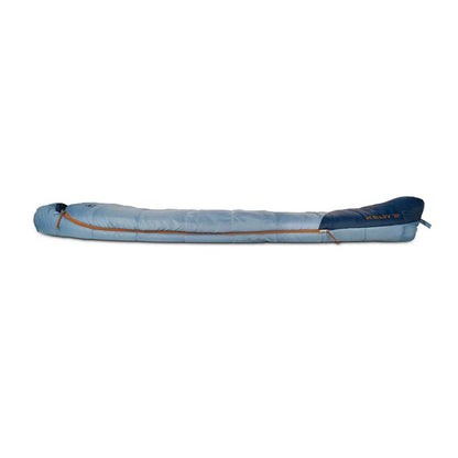 Inflatable kayak with blue cover on a white background