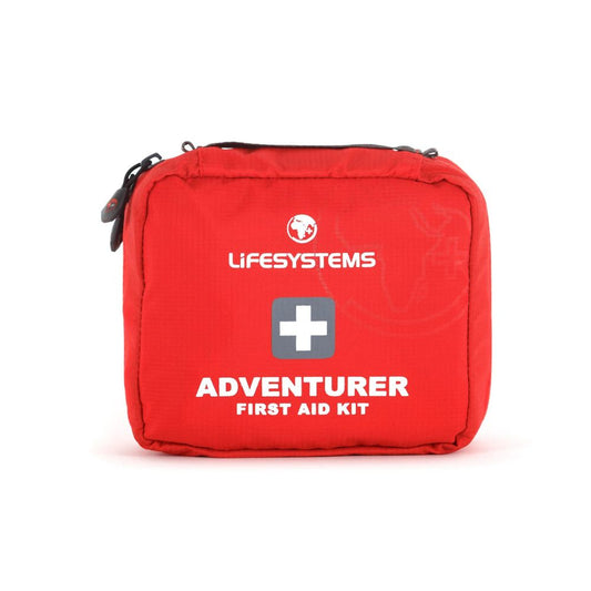 Red Lifesystems Adventurer First Aid Kit on a white background