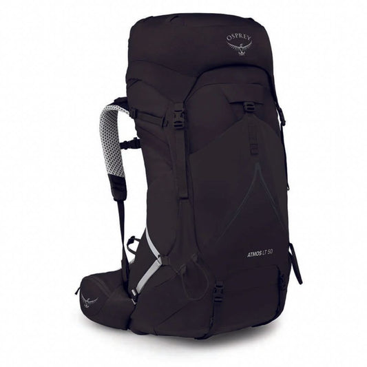Black Osprey backpack on a white background