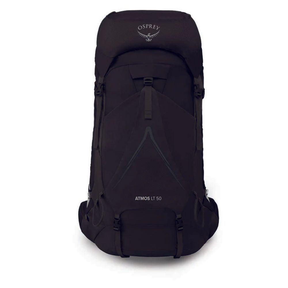 Black Osprey backpack on a white background