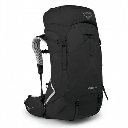 Black Osprey backpack on a white background