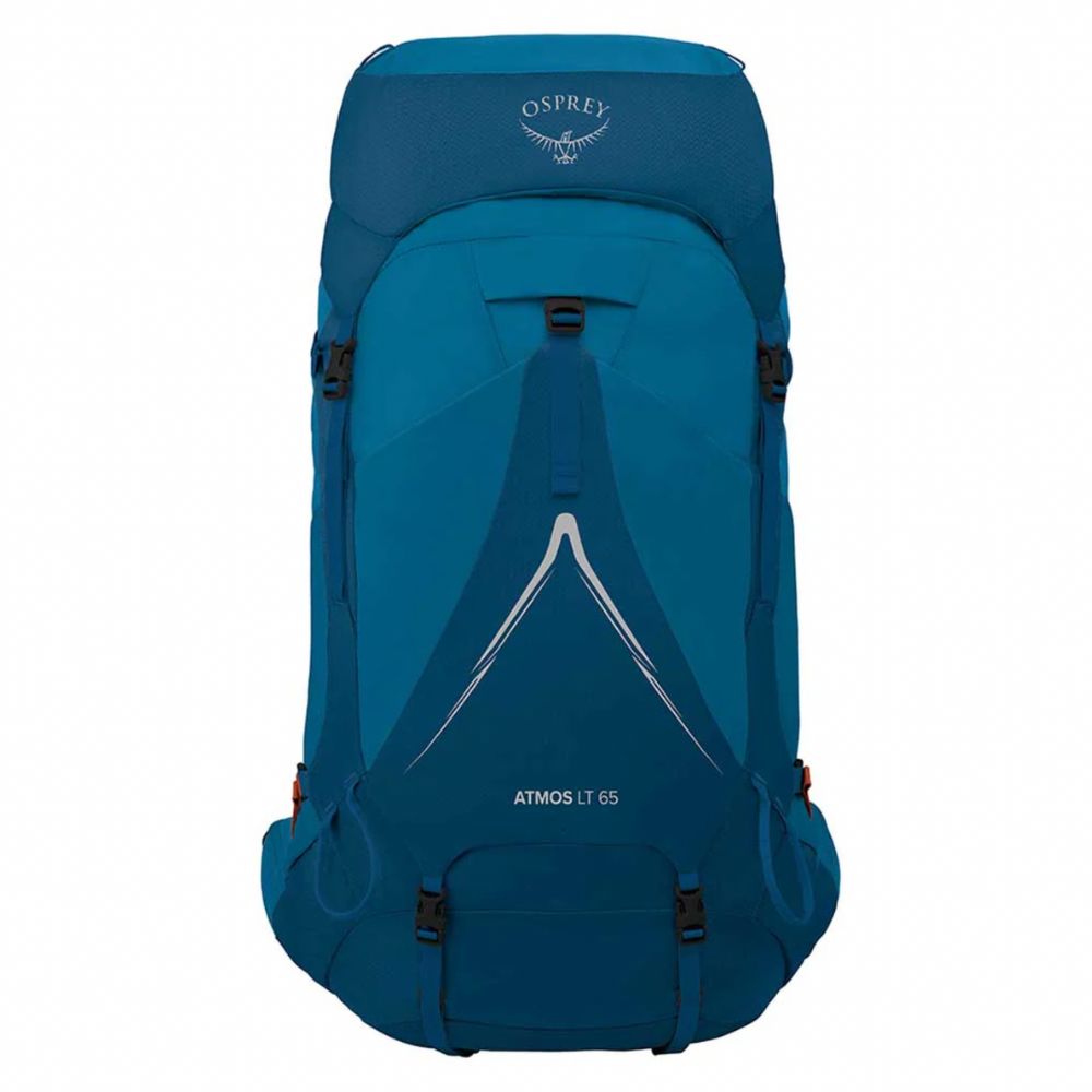 Blue Osprey backpack on a white background