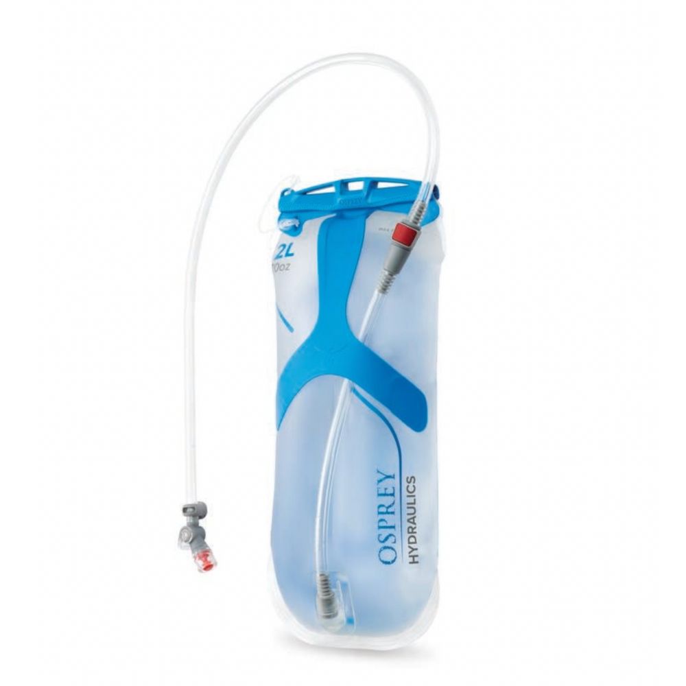 Osprey hydration bladder on a white background