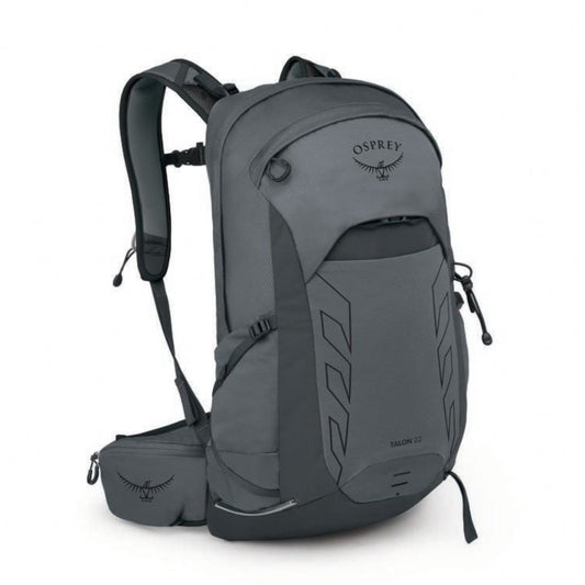 Gray Osprey backpack on a white background