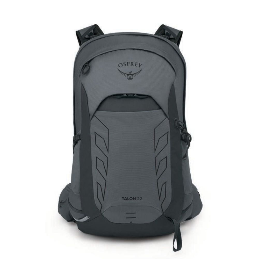 Gray Osprey backpack on a white background