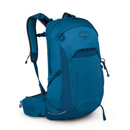 Blue Osprey backpack on a white background