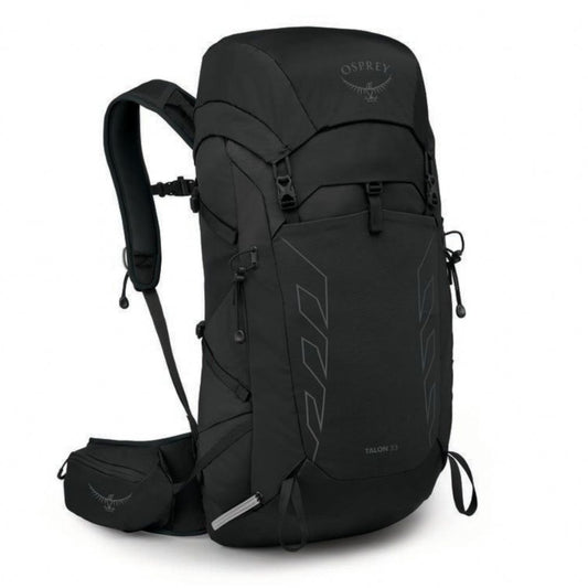 Black Osprey backpack on a white background