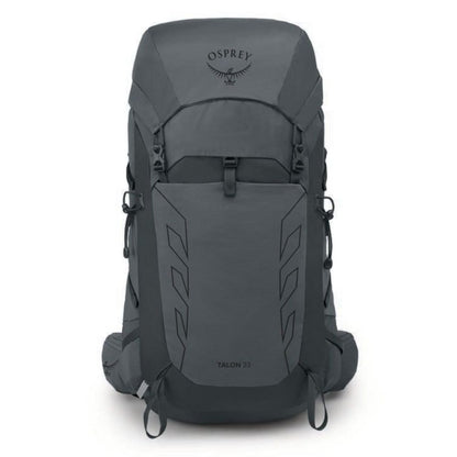 Gray Osprey backpack on a white background