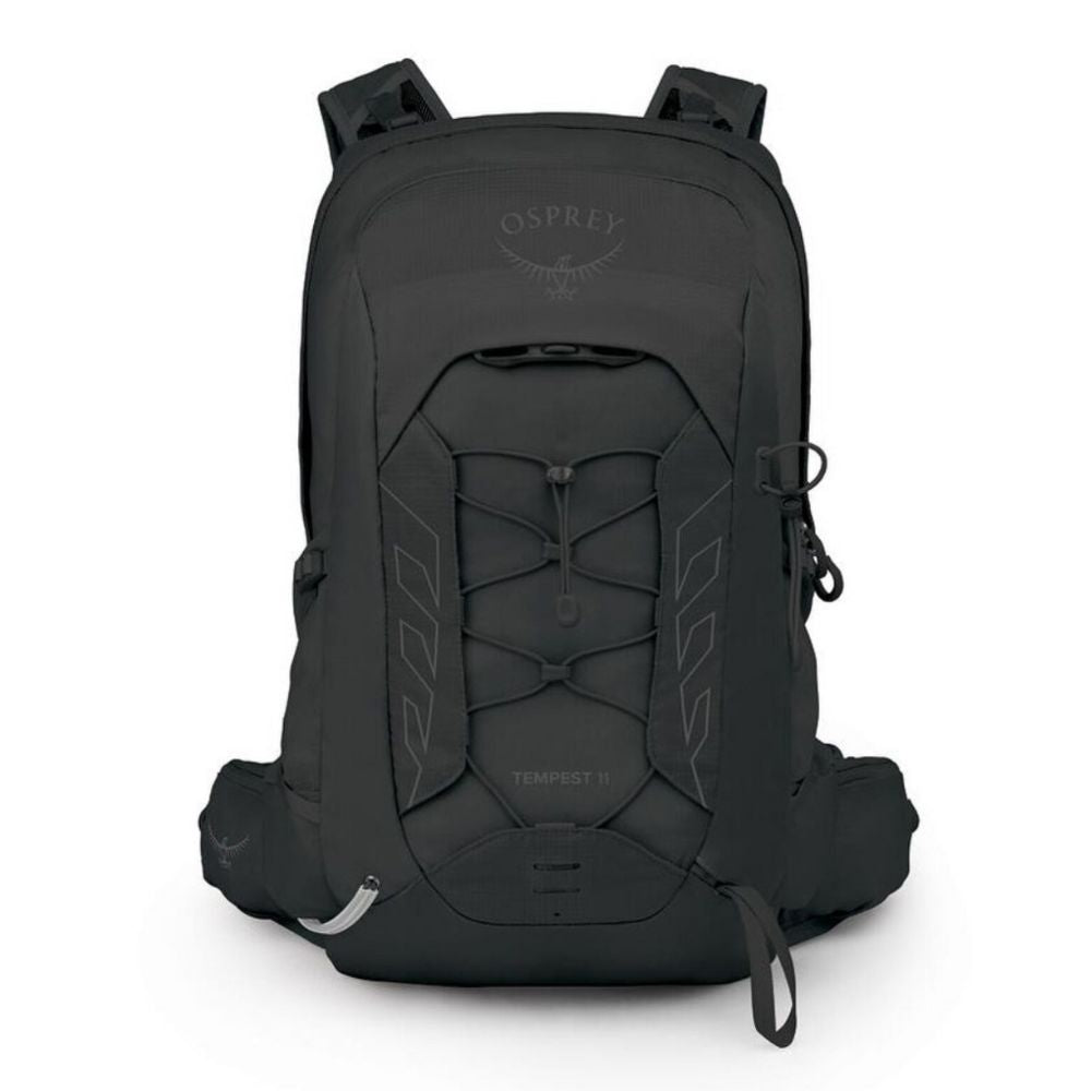 Black Osprey backpack on a white background