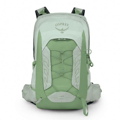 Green Osprey backpack on a white background