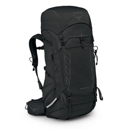 Black Osprey backpack on a white background