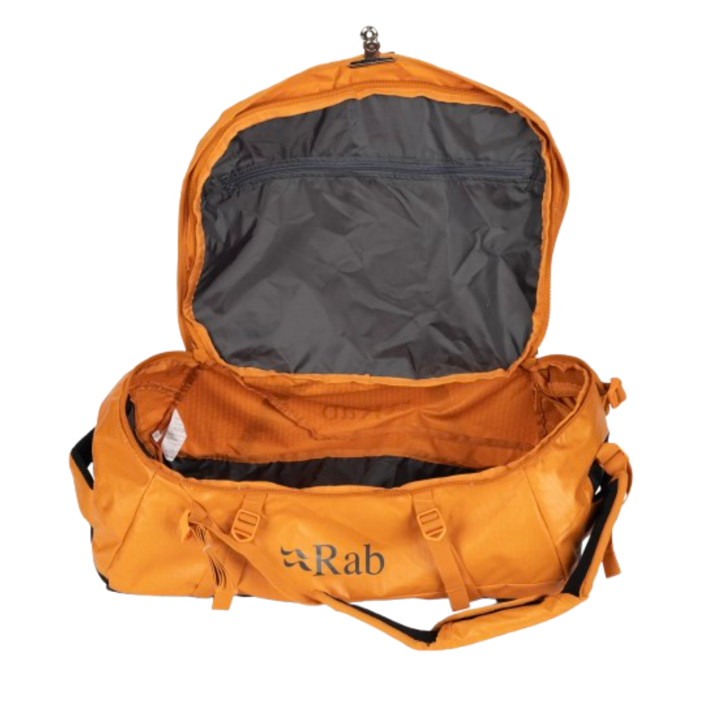 Rab Escape LT 30 Kit Bag (Orange/Marmalade) open