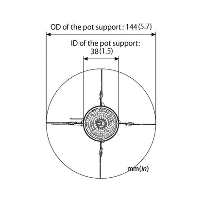 SOTO Windmaster Stove with 4Flex pot support