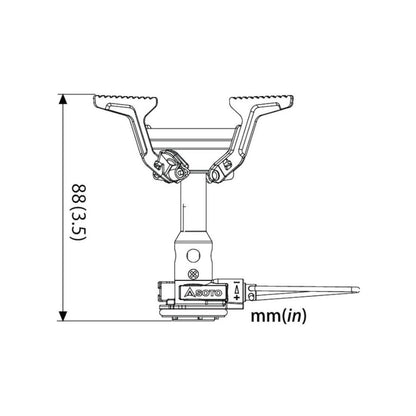 SOTO Amicus Gas Stove dimensions
