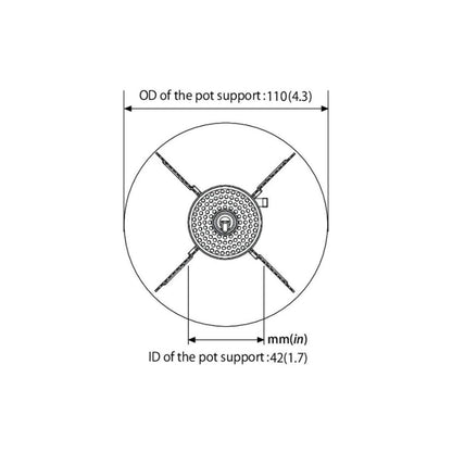 SOTO Amicus Gas Stove circumference 