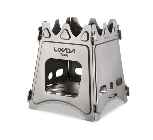 Lixada Lightweight Titanium Folding Wood Stove