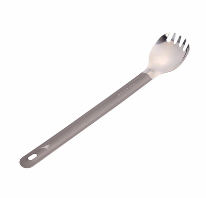 TOAKS Ultralight Titanium Long Handle Spoon/Spork with Polished Bowl (215mm)